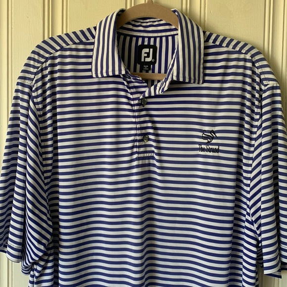 FootJoy Purple Stripe Golf Polo Size L - Picture 14 of 14